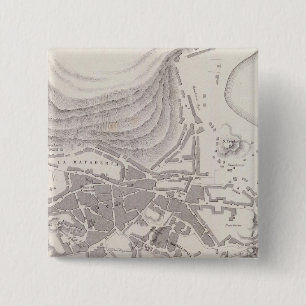 Peru 10 vierkante button 5,1 cm