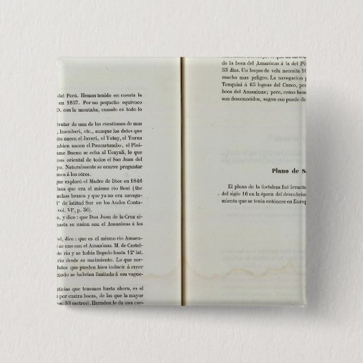 Peru 19 vierkante button 5,1 cm (Voorkant)