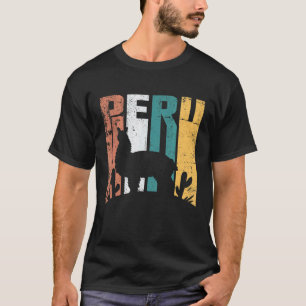 Peru Alpaca ontwerp Peruaanse Lama T-shirt