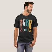 Peru Alpaca ontwerp Peruaanse Lama T-shirt (Voorkant volledig)