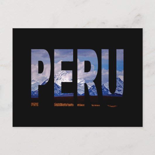 peru ancash Huascarán Briefkaart (Voorkant)