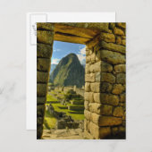 Peru, Andes, Andes Mountains, Machu Picchu Briefkaart (Voorkant / Achterkant)