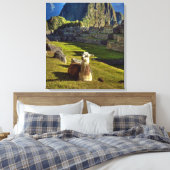 Peru, Andes, Andesgebergte, Machu Picchu, Canvas Afdruk (Insitu (Slaapkamer))
