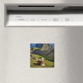 Peru, Andes, Andesgebergte, Machu Picchu Magneet (Insitu (Vaatwasser))