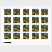 Peru, Andes, Andesgebergte, Machu Picchu Vierkante Sticker (Vel)