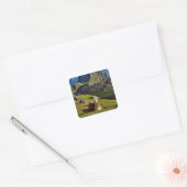 Peru, Andes, Andesgebergte, Machu Picchu Vierkante Sticker (Envelop)
