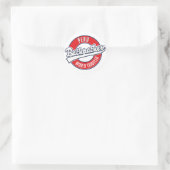 Peru backpacker wereldreiziger logo. ronde sticker (Tas)