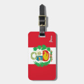 Peru Bagagelabels, patriottische Peruaanse vlag Bagagelabel (Voorkant verticaal)