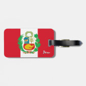 Peru Bagagelabels, patriottische Peruaanse vlag Bagagelabel (Achterkant horizontaal)