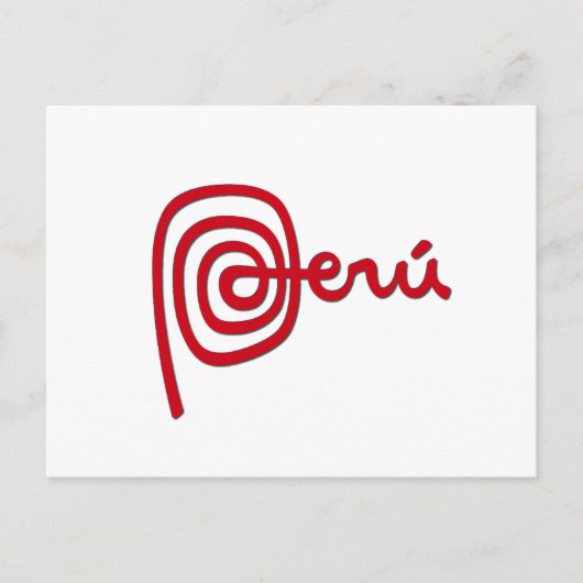 Peru Brand / Marca Peru Briefkaart (Voorkant)