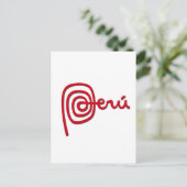 Peru Brand / Marca Peru Briefkaart (Staand voorkant)