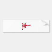 Peru Brand / Marca Peru Bumpersticker (Voorkant)