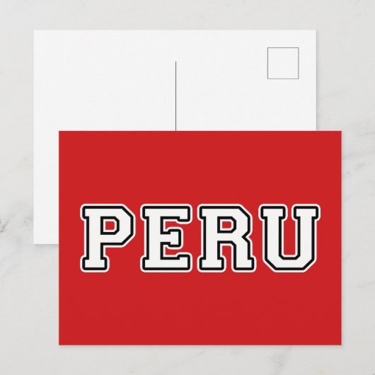 Peru Briefkaart (Voorkant / Achterkant)