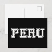 Peru Briefkaart (Voorkant / Achterkant)