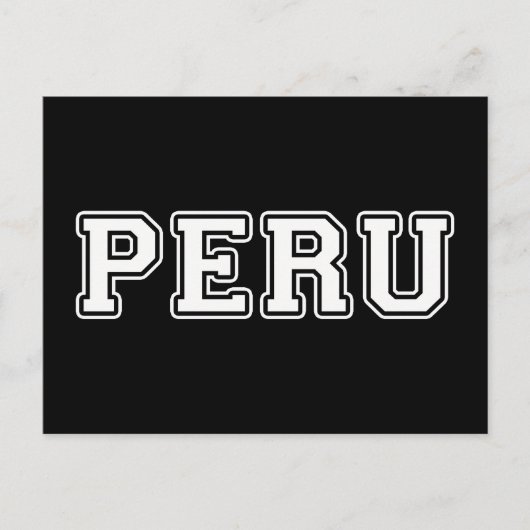 Peru Briefkaart (Voorkant)