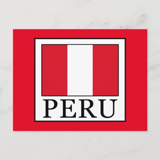 Peru Briefkaart (Voorkant)