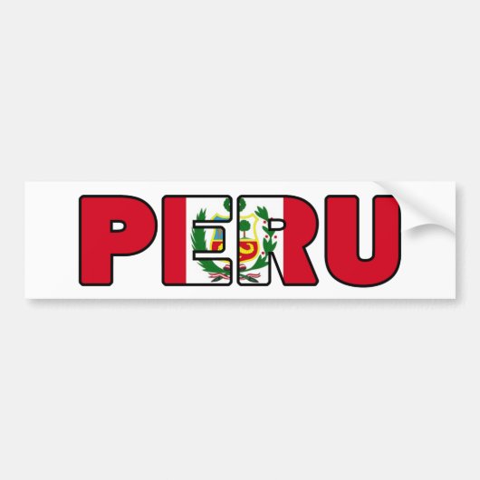 Peru Bumpersticker (Voorkant)