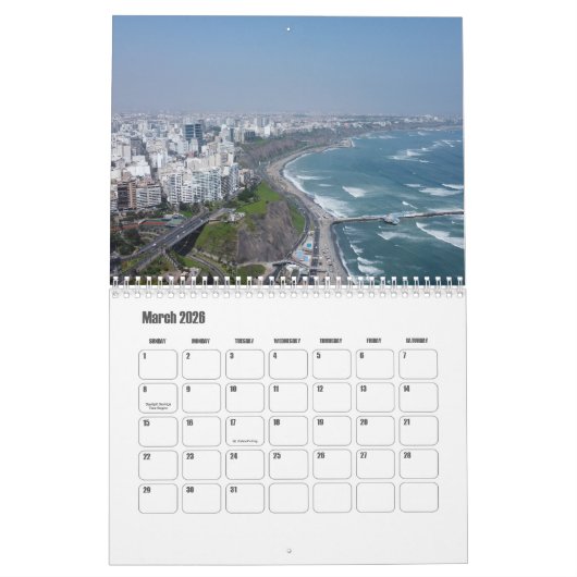 Peru Calendar Kalender (Mar 2026)