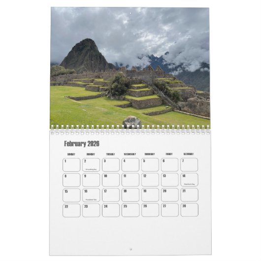 Peru Calendar Kalender (Feb 2026)