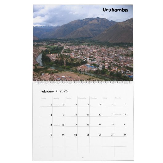 Peru Calendar Kalender (Feb 2026)