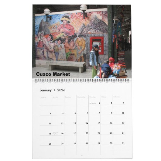 Peru Calendar Kalender (Jan 2026)