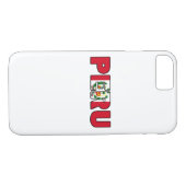 Peru Case-Mate iPhone Case (Achterkant (Horizontaal))