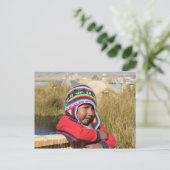 Peru Child - Boy Briefkaart (Staand voorkant)