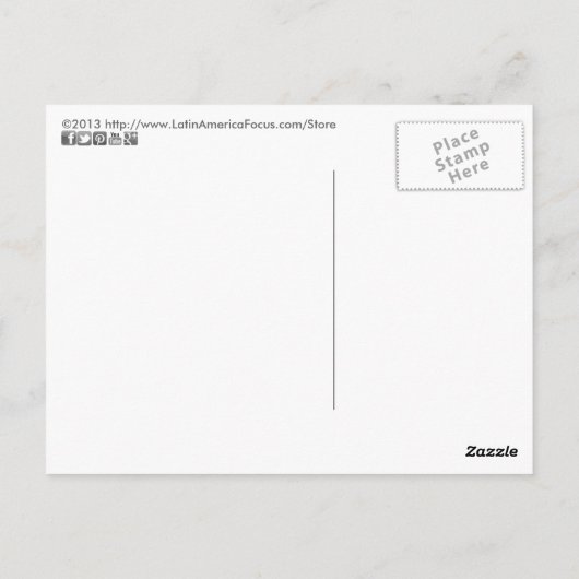 Peru Child - Boy Briefkaart (Achterkant)