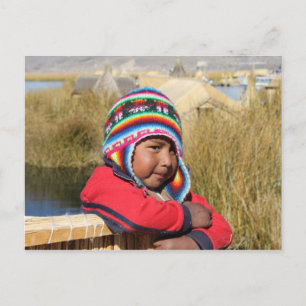 Peru Child - Boy Briefkaart