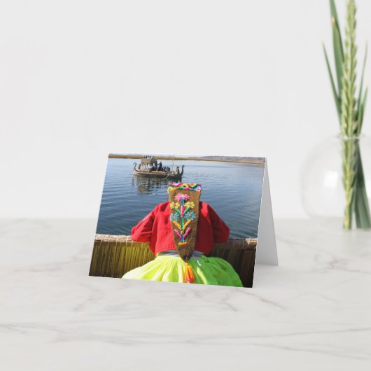 Peru Child - Girl Kaart (Voorkant)