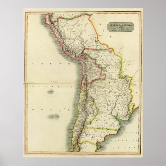 Peru, Chili, La Plata 2 Poster (Voorkant)