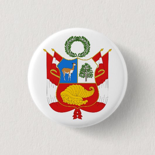 Peru Coat of Arms Button (Voorkant)