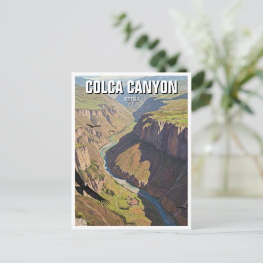 Peru Colca Canyon Briefkaart (Staand voorkant)