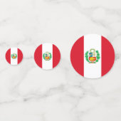 Peru Confetti, feest, Peruaanse vlag Confetti (Achterkanten)