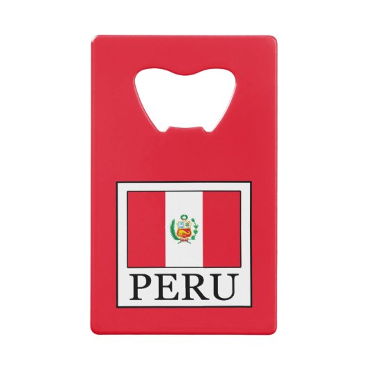 Peru Creditkaart Flessenopener (Voorkant)