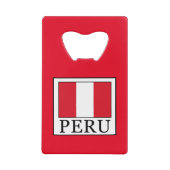 Peru Creditkaart Flessenopener (Voorkant)