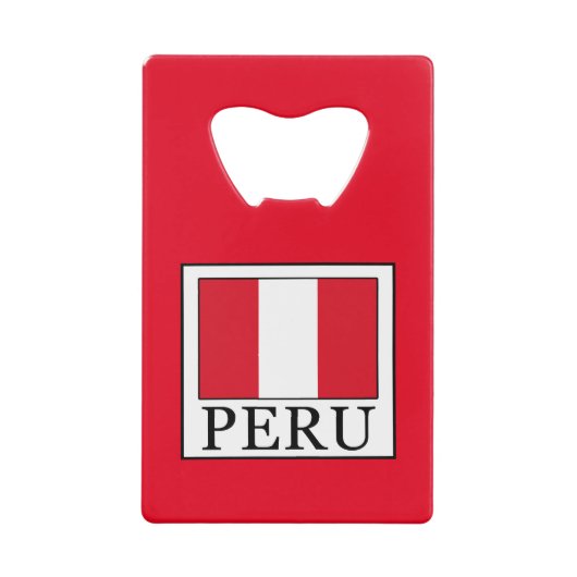 Peru Creditkaart Flessenopener (Voorkant)