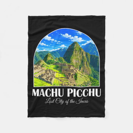 Peru Cusco Machu Picchu Verloren Stad Van De Inca' Fleece Deken (Voorkant)