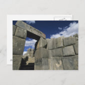 Peru, Cuzco, Sacsayhuaman fort, goed voorbeeld Briefkaart (Voorkant / Achterkant)