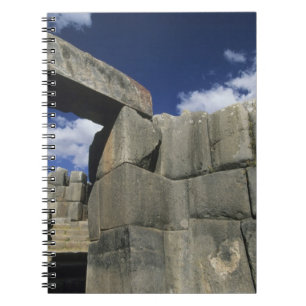 Peru, Cuzco, Sacsayhuaman fort, goed voorbeeld Notitieboek