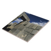Peru, Cuzco, Sacsayhuaman fort, goed voorbeeld Tegeltje (Zijkant)
