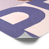 Peru, een jongen met groot lama, oud reizen poster (Hoek)