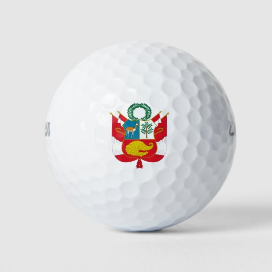 peru embleem golfballen (Voorkant)