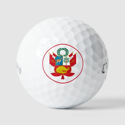 peru embleem golfballen (Voorkant)