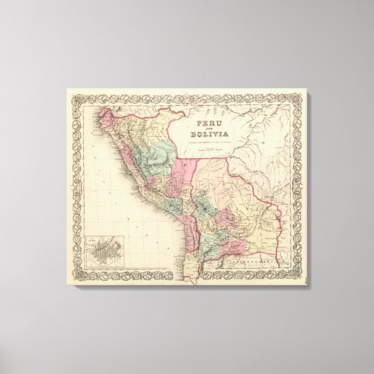 Peru en Bolivia 2 Canvas Afdruk (Voorkant)