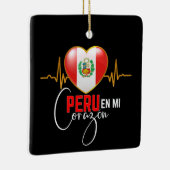 Peru en mi Corazon Peruvian Pride Keramisch Ornament (Rechts)