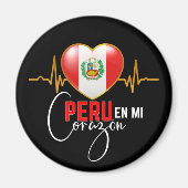 Peru en mi Corazon Peruvian Pride Magneet (Voorkant)