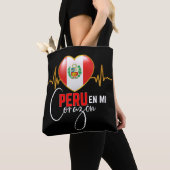 Peru en mi Corazon Peruvian Pride Tote Bag (Dichtbij)