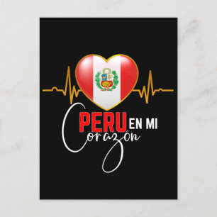 Peru en miCorazon Peruvian Pride Briefkaart