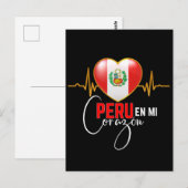 Peru en miCorazon Peruvian Pride Briefkaart (Voorkant / Achterkant)